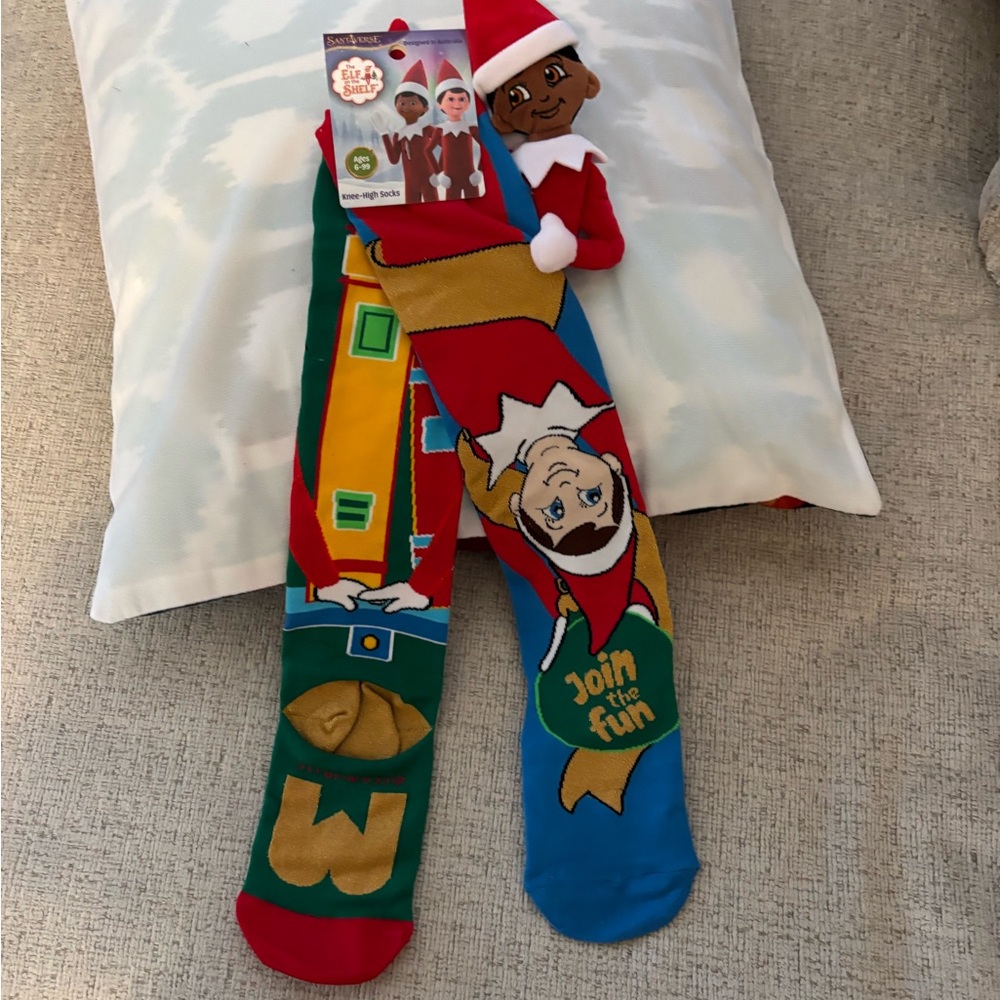 Santaverse Elf on the Shelf Knee-High Socks. New - Picture 5 of 7